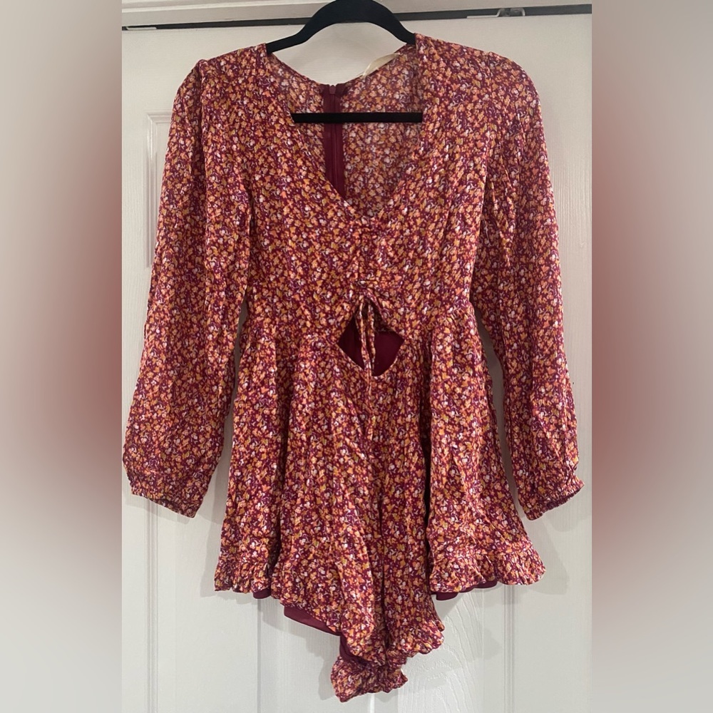 NWOT! Altar'd State Women's Pink Playsuit-romper